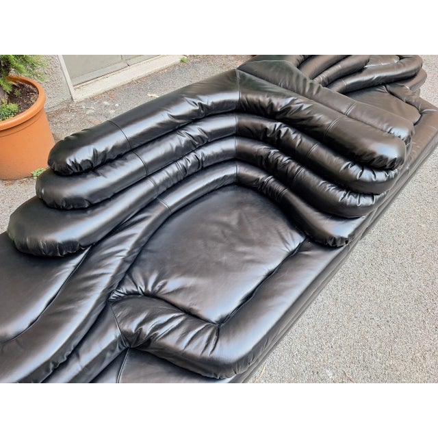 Black DS 1025 Modular Sofa in Black Leather by Ubald Klug, 2000s, Set of 2 For Sale - Image 8 of 14