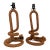 Vintage Boho Mid-Century Modern Twisted Rope Table Lamps - A Pair For Sale