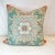 Robin's Egg Blue Vintage Coastal Mediterranean Decorative Pillow With Feather Down Insert, Indoor/Outdoor For Sale - Image 8 of 10