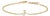 10K Yellow Gold Diamond Accent "J" Initial Charm and Link Bracelet For Sale