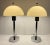 Esperia Italian Vintage 1960’s Space Age Chrome Lamps a Pair For Sale - Image 4 of 13