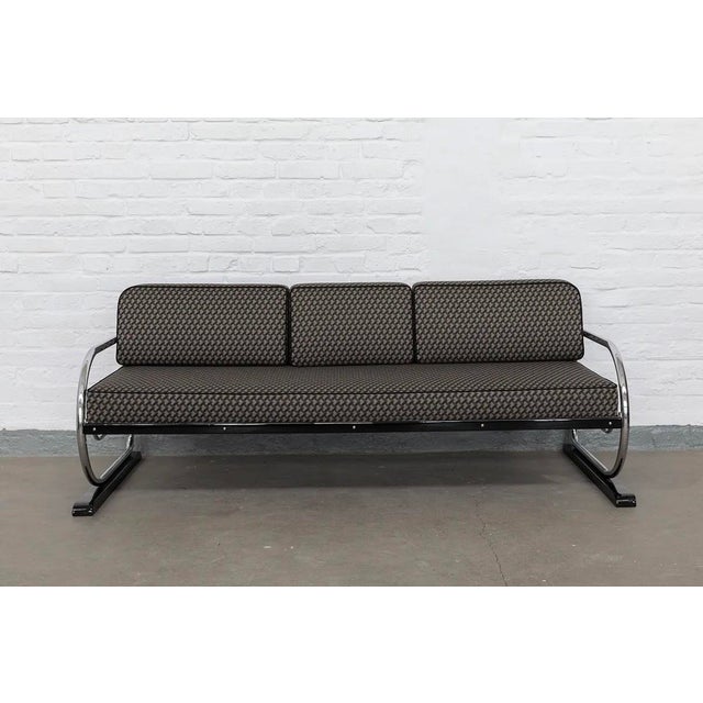 Bauhaus Steel Tube Sofa by Hynek Gottwald, 1934 For Sale - Image 4 of 9