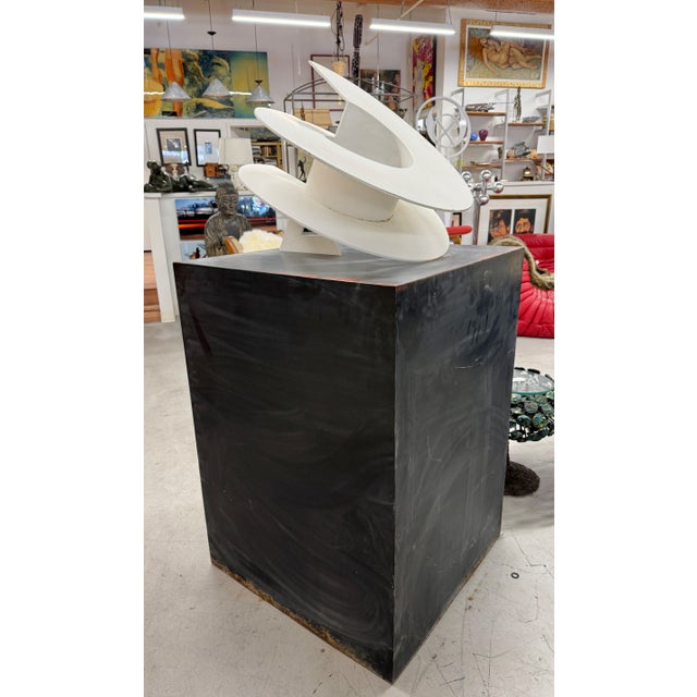 Metal Early 20th Century Massive Steel/Iron Painted Abstract Kinetic Sculpture Attributed to Jerry Peart For Sale - Image 7 of 16