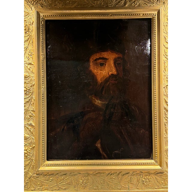 This listing is for a 16th century English portrait painting. The painting is an oil on board and it depicts a pikeman in...
