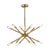 Modern Chapman & Myers by Visual Comfort Studio Eastyn 12-Light Medium Chandelier in Burnished Brass For Sale - Image 3 of 3