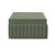 2020s Eton Green Ribbed Vegan Leather Hospitality Grade Storage Box For Sale - Image 5 of 8
