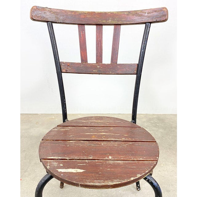 Wood Set of Swedish Wooden Garden Chairs For Sale - Image 7 of 9