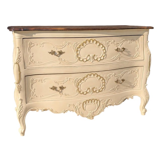1930s Refinished Bombé Dresser For Sale