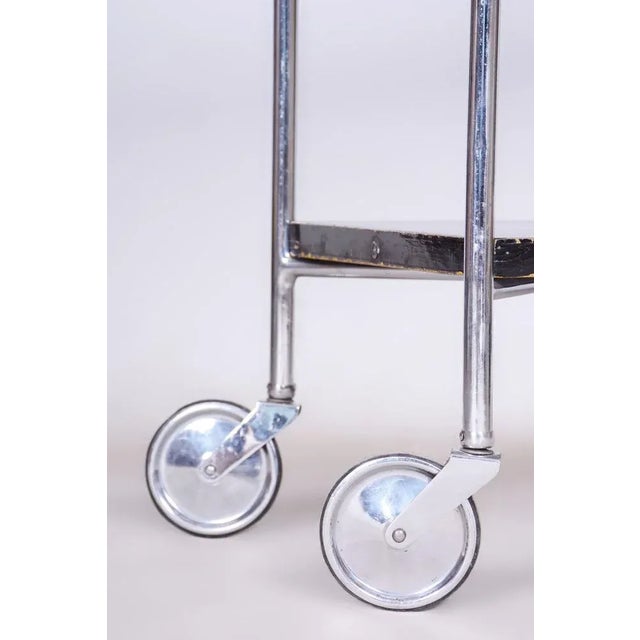 Bauhaus Chrome Trolley by Marcel Breuer for Mücke Melder, 1930s, in Good conditions. Designed 1920 to 1949 This piece is...