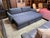 American Leather for Crate & Barrel Queen Bedford Trundle Sleep Sofa, Lake Chenille For Sale In San Francisco - Image 6 of 12