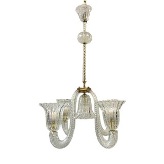 Murano Pendant Chandelier from Seguso, 1950s For Sale