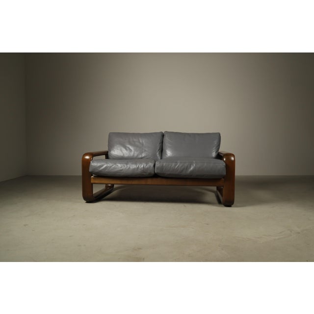 Wood Hombre 2-Seater Sofa by Burkhard Vogtherr for Rosenthal Furniture, 1970s For Sale - Image 7 of 16