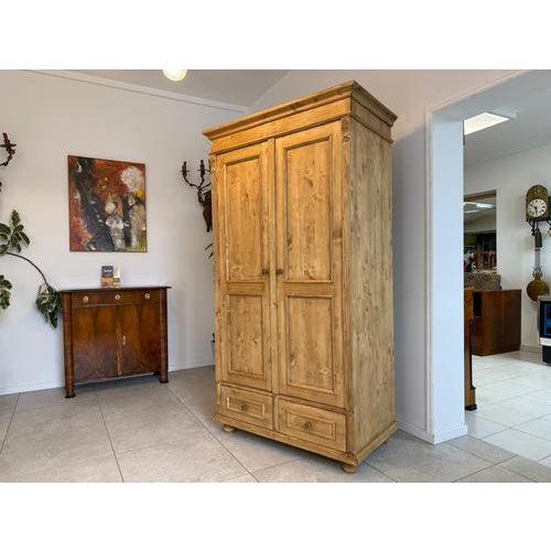 Rustic Wardrobe in Natural Wood For Sale - Image 12 of 16