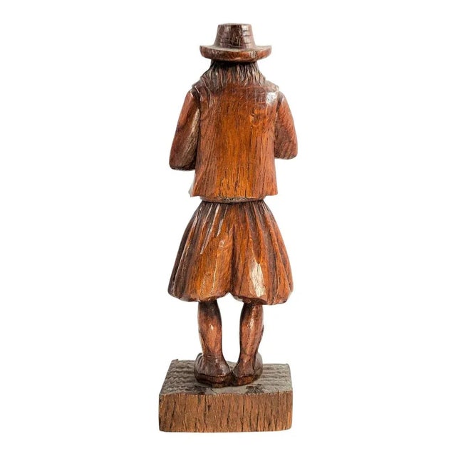 Black Forest Artist, Sculpture of the Pied Piper, 1880s, Oak For Sale - Image 5 of 18