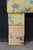 Vintage Yellow & Blue Chintz Upholstered Serpentine Tufted King Size Headboard For Sale - Image 4 of 14