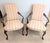 Lovely pair of Queen Anne style mahogany arm chairs made by Biggs of Richmond, which was once a leading manufacturer of...