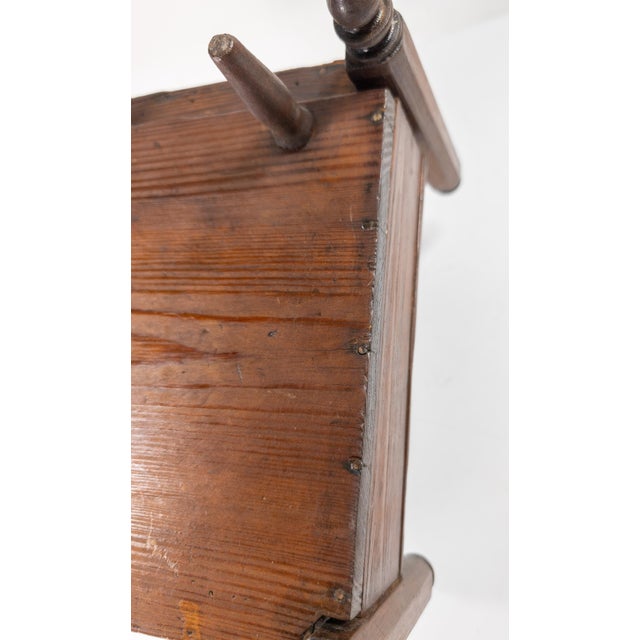 19th Century American Primitive Folk Art Pine Doll Bed in Empire Style For Sale - Image 16 of 16