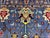 Blue Floral Sultani Wool Area Rug With Natural Dyes, 4'9" X 6'10" For Sale - Image 9 of 13