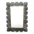 Modern Blue Murano Glass Mirror For Sale