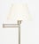 Pair of Mendizabal Swing Arm Floor Lamps, each with brushed steel finish, articulated arm, white shade, and marked...