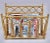 1960s Vintage Burnt Bamboo Magazine Rack For Sale - Image 4 of 13
