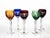 Mid-Century Modern Bohemian Cased and Cut-to-Clear Crystal Wine Glasses, 1960s, Set of 5 For Sale - Image 3 of 3