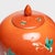 1920s Pair of Petite Chinese Persimmon Peony Jars, C. 1920 For Sale - Image 5 of 7