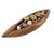 Primitive Hand Hewn Teak Wood Centerpiece Boat Shaped With Filler For Sale - Image 4 of 8