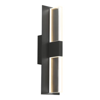 Visual Comfort Modern Lyft 18 Outdoor Wall LED Black For Sale