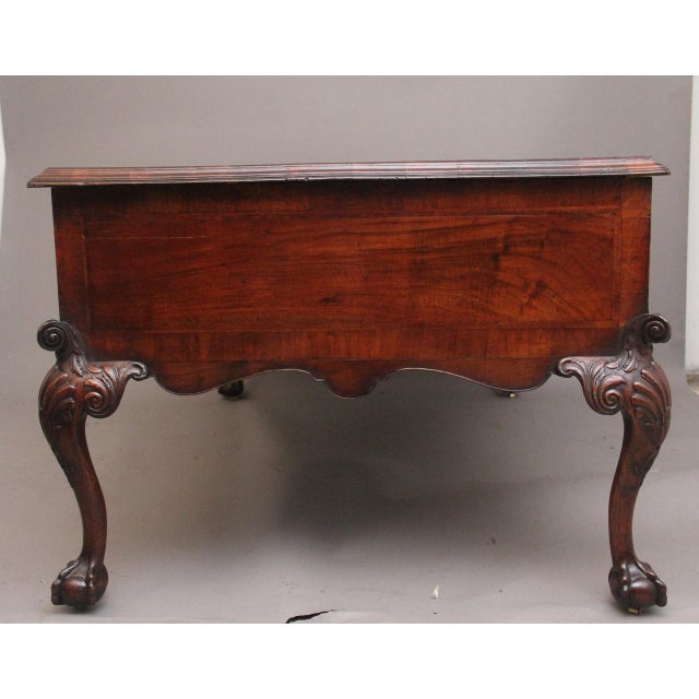 Antique Walnut Partners Desk, 1890 For Sale - Image 3 of 16