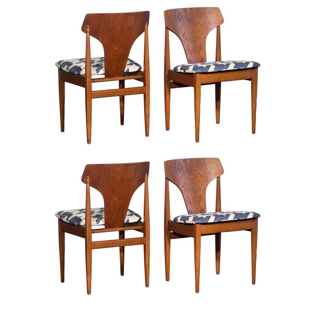 Vintage Teak Dining Chairs from Elliots of Newbury, 1960s, Set of 4 For Sale