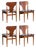 Vintage Teak Dining Chairs from Elliots of Newbury, 1960s, Set of 4 For Sale