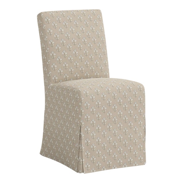 Stoffer Home x Cloth & Company Lindy Slipcover Dining Chair in Francie Tan For Sale