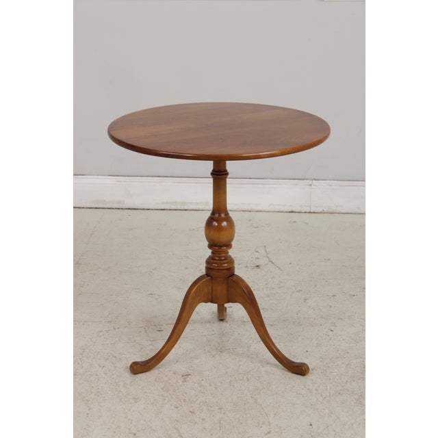 Age: C.1960 Details: Cherry High Quality Construction Queen Anne Legs & Pad Feet Traditional Style Condition: Excellent...