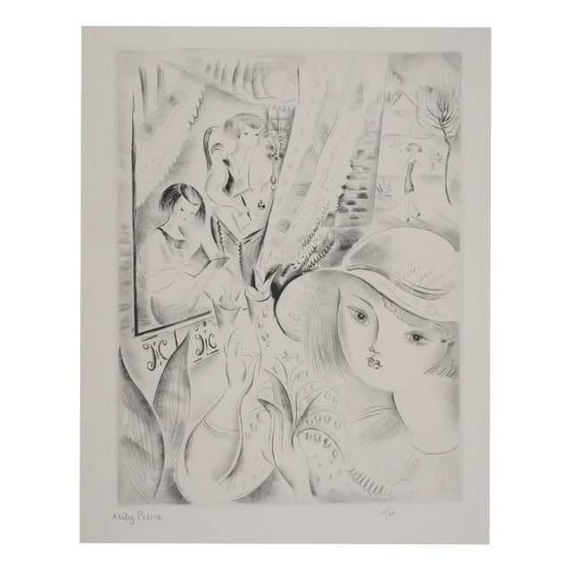 Mily Possoz, Lily of the Valley, Original Signed Engraving For Sale