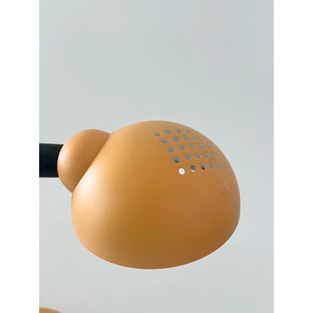Mid-Century Modern Vintage 90s Orange Gooseneck Desk Lamp For Sale - Image 3 of 6