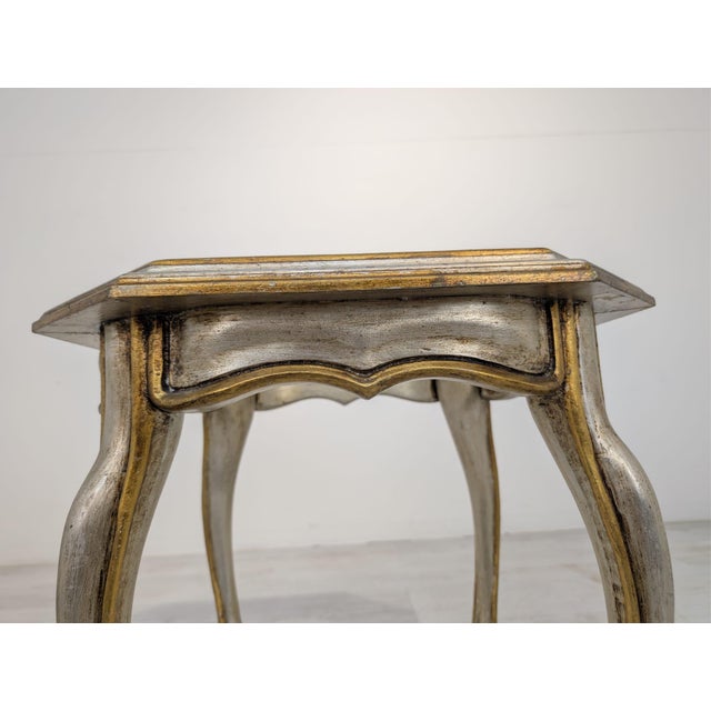 Wooden Coffee Table with Glass Top For Sale - Image 10 of 15