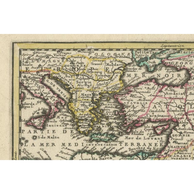 Early 18th Century Ottoman Empire Map by Jean Chiquet, Paris, France, 1719 For Sale - Image 5 of 9