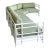 Vintage Rattan and Fabric Sectional Sofa After Ficks Reed For Sale