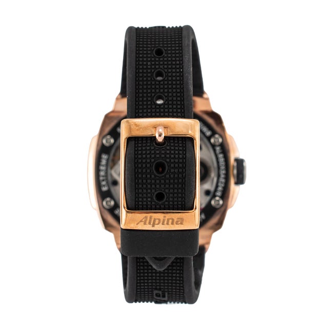 Early 21st Century Alpina Avalanche Extreme 48mm Al650x5ae24/6 Rose Rubber Manual Wind Watch For Sale - Image 5 of 8