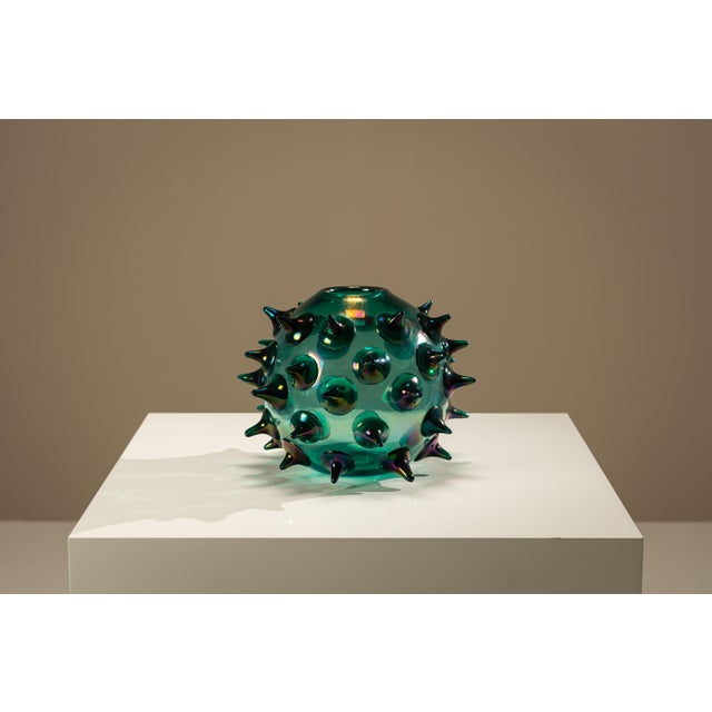 Riccio Vase in Green by Gae Aulenti for Venini, Italy, 2006 For Sale - Image 4 of 15
