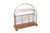 Mid-Century Modern 1920’s English Brass & Oak Magazine Rack For Sale - Image 3 of 9