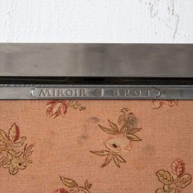 Brot triptych mirror, Paris 1920 Typical Art Deco design from the 1920s in excellent condition. Silvered brass frame....