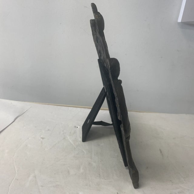 Metal 1980s Bronze Picture Frame With Musicians For Sale - Image 7 of 8