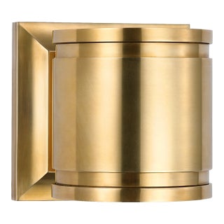 Chapman & Myers for Visual Comfort Signature Provo 5" Canister Light in Antique-Burnished Brass For Sale