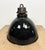 Industrial Bauhaus Black Enamel Pendant Lamp from Elektrosvit, 1930s For Sale - Image 11 of 16