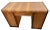 1940s Vintage Art Deco Desk, Waterfall Top, Seven Drawers With Bakelite Pulls, Walnut For Sale - Image 5 of 12