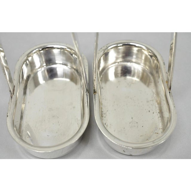 Vintage Modern Silver Plated Dinner Oil Caddy & (10) Toast Bread Racks - 12 PCS For Sale - Image 12 of 18
