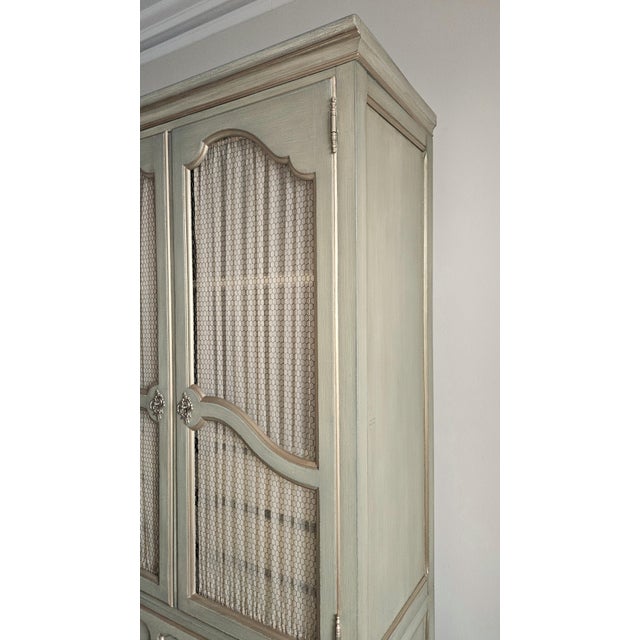 Mid 20th Century French Provincial Triple Armoire Wall Unit by Baker Furniture For Sale - Image 12 of 15