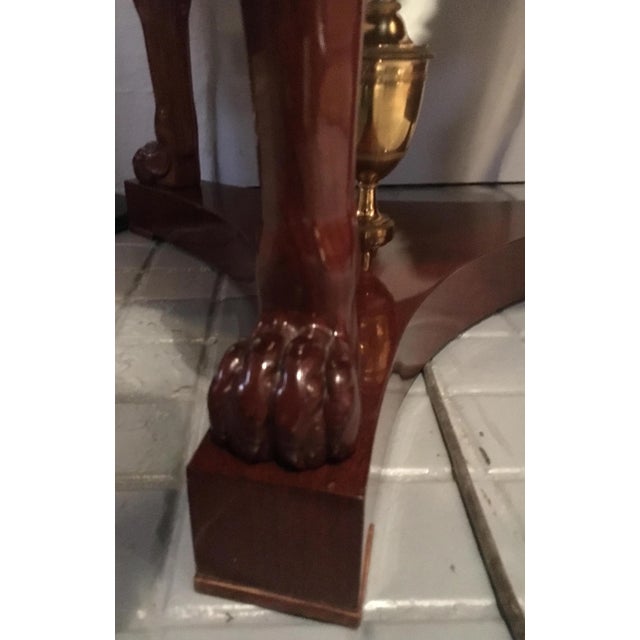 19th Century French Mahogany Center Table For Sale - Image 3 of 11